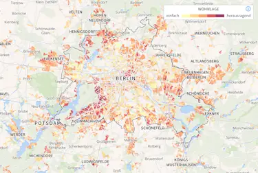 Preiskarte Berlin Wohnungspreise