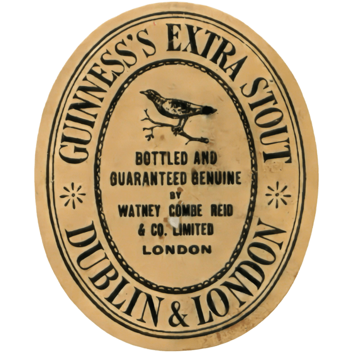 A vintage beer mat advertising Guinness Extra Stout.