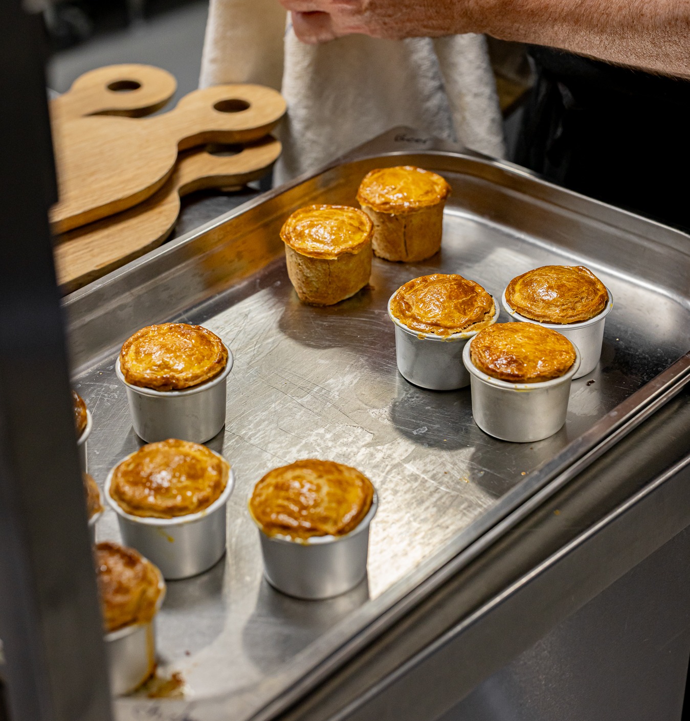 Freshly baked capcakes