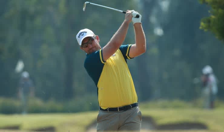 Josh Younger during round one of the NSW Open. Picture: Golf NSW