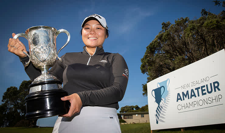 Doey Choi wins the 2019 NZ Amateur title. (Photo: NZ Golf)