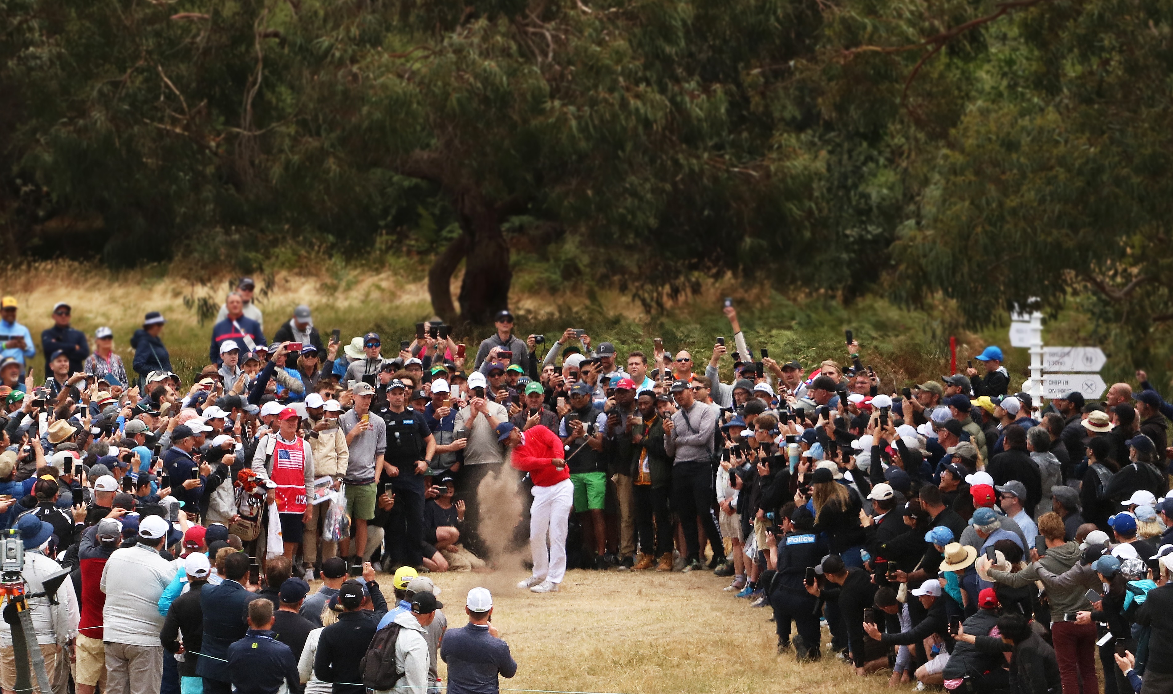 Tiger Woods on day one of the Presidents Cup.
