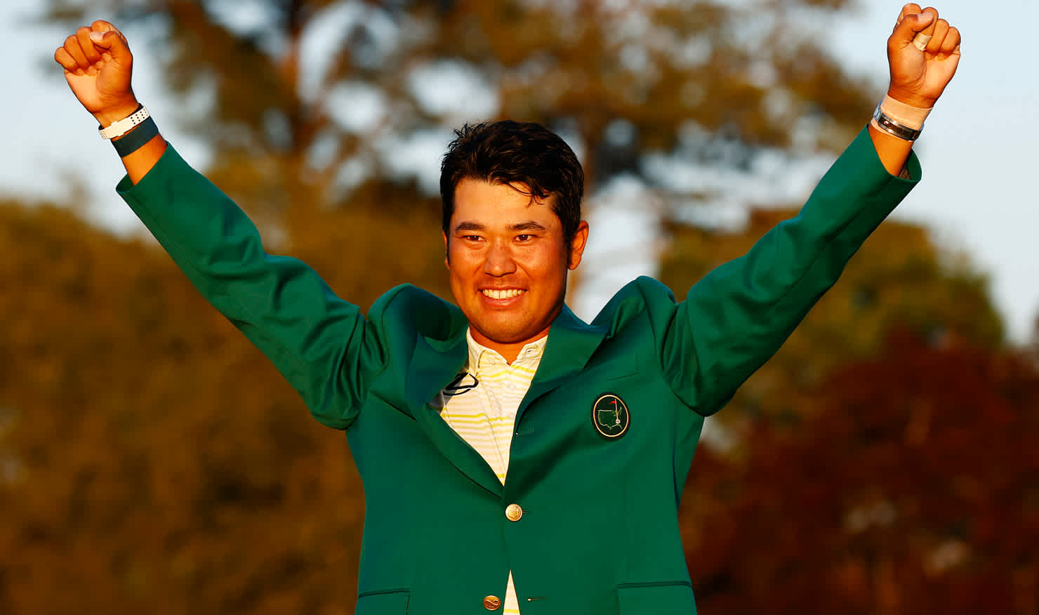 Hideki Matsuyama rejoices in a green jacket that fits a nation of golf nuts just perfectly.