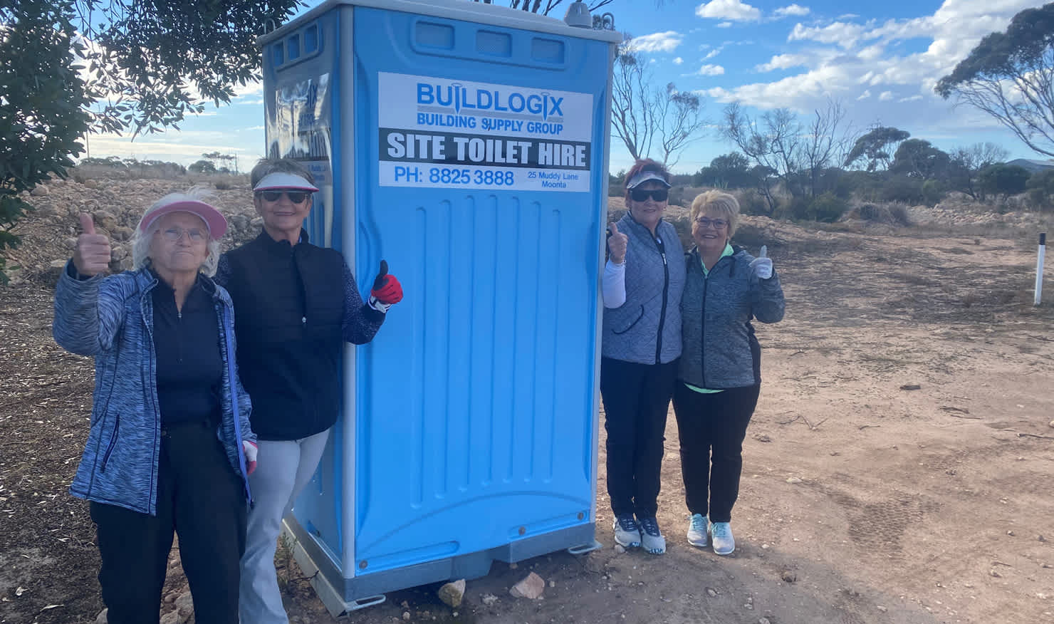 Relief will soon be at hand for Copperclub at The Dunes Port Hughes players (from left) Thora Mitchell, Julie Harrison, Kathy Fogden and Christine Marshall.