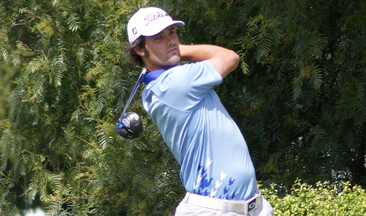 Top Tasmanian golfer Simon Hawkes won his home state's open in 2016.