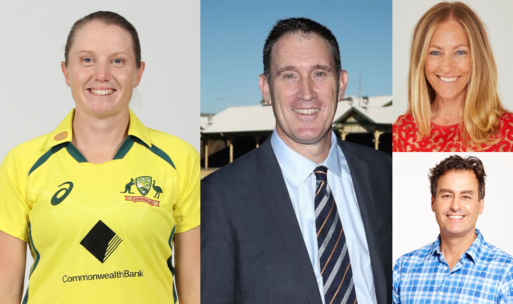Alyssa Healy and James Sutherland joins hosts Tiffany Cherry and Mark Allen.