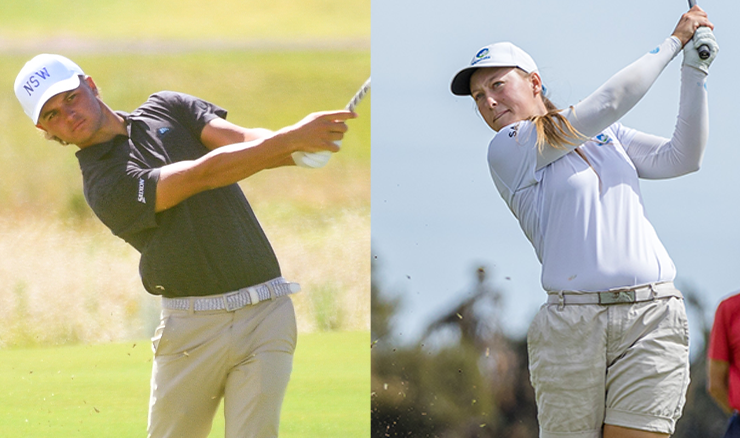 Harrison Crowe and Caitlin Peirce have been dominant on the amateur circuit this season and they are among the favourites for the Australian Amateur.