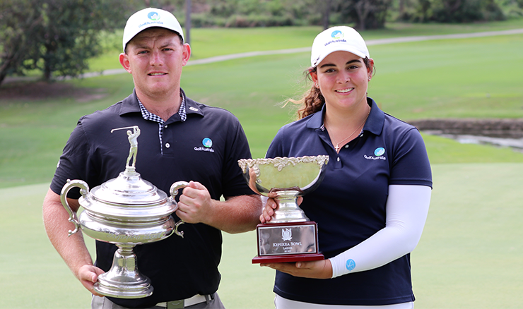 Queenslanders Bosio and Hoath win Keperra Bowl | Golf Australia