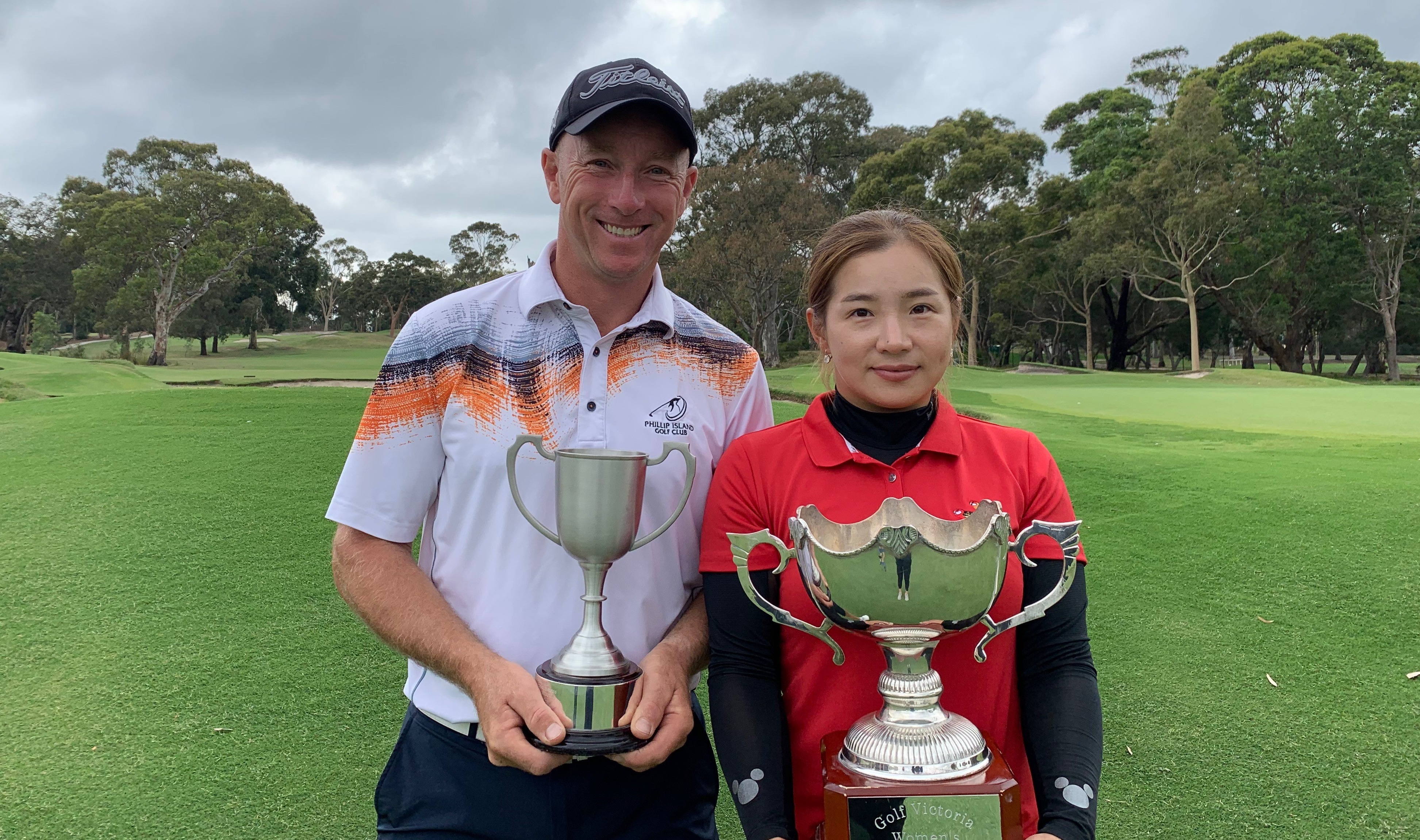 2020 Victorian Mid-Amateur champions Mark Boulton and Suah Suah