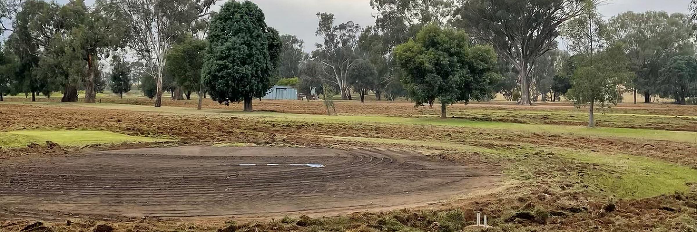 Dunedoo fairways and green ploughed by vandal