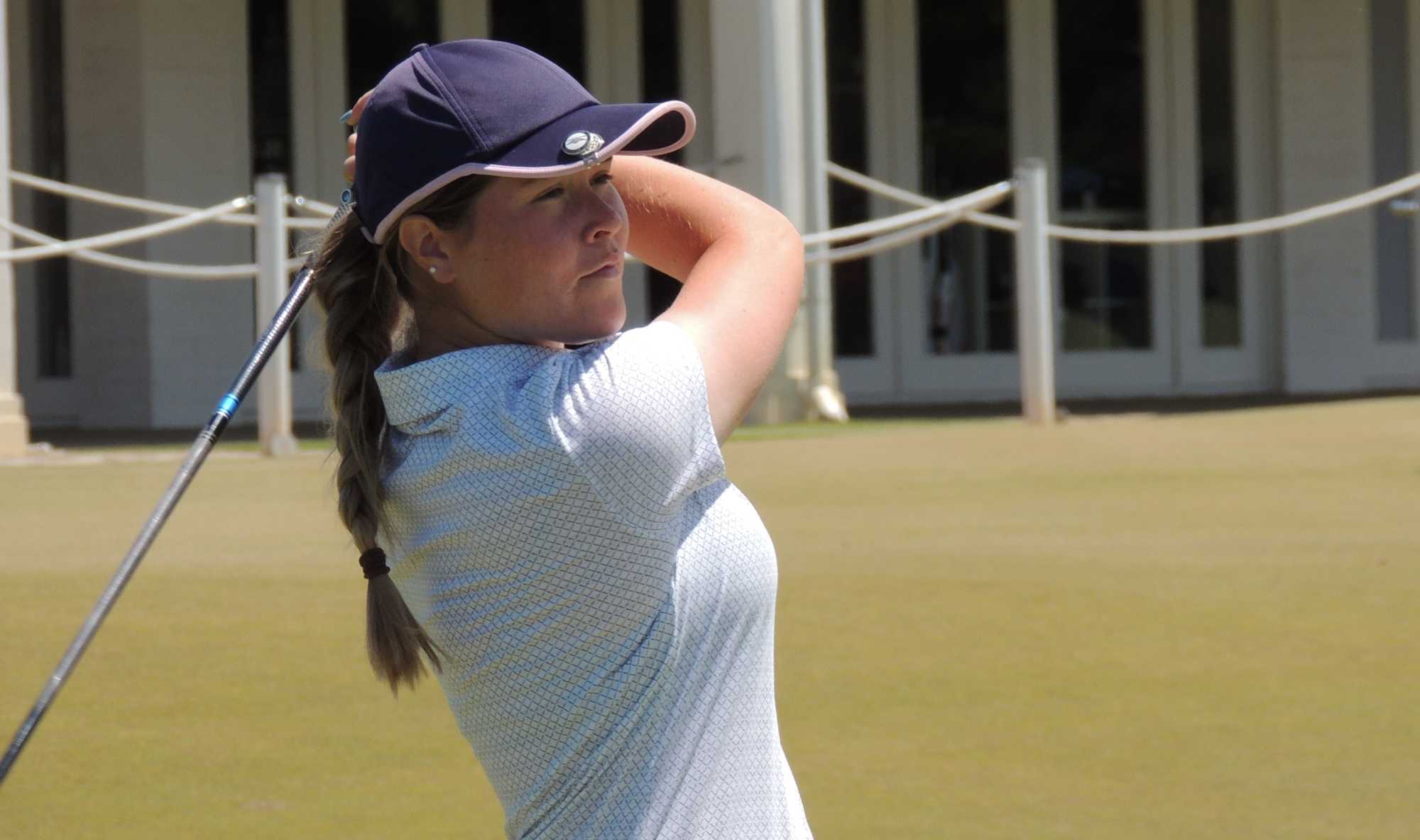 Abbie Teasdale shines at Kingston Heath today.