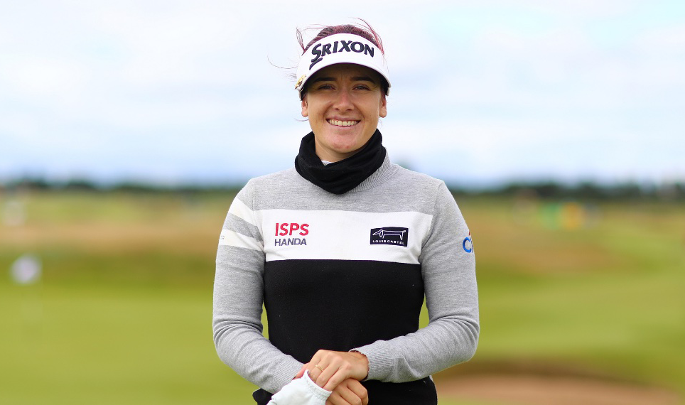 Hannah Green during a practice round at Carnoustie.