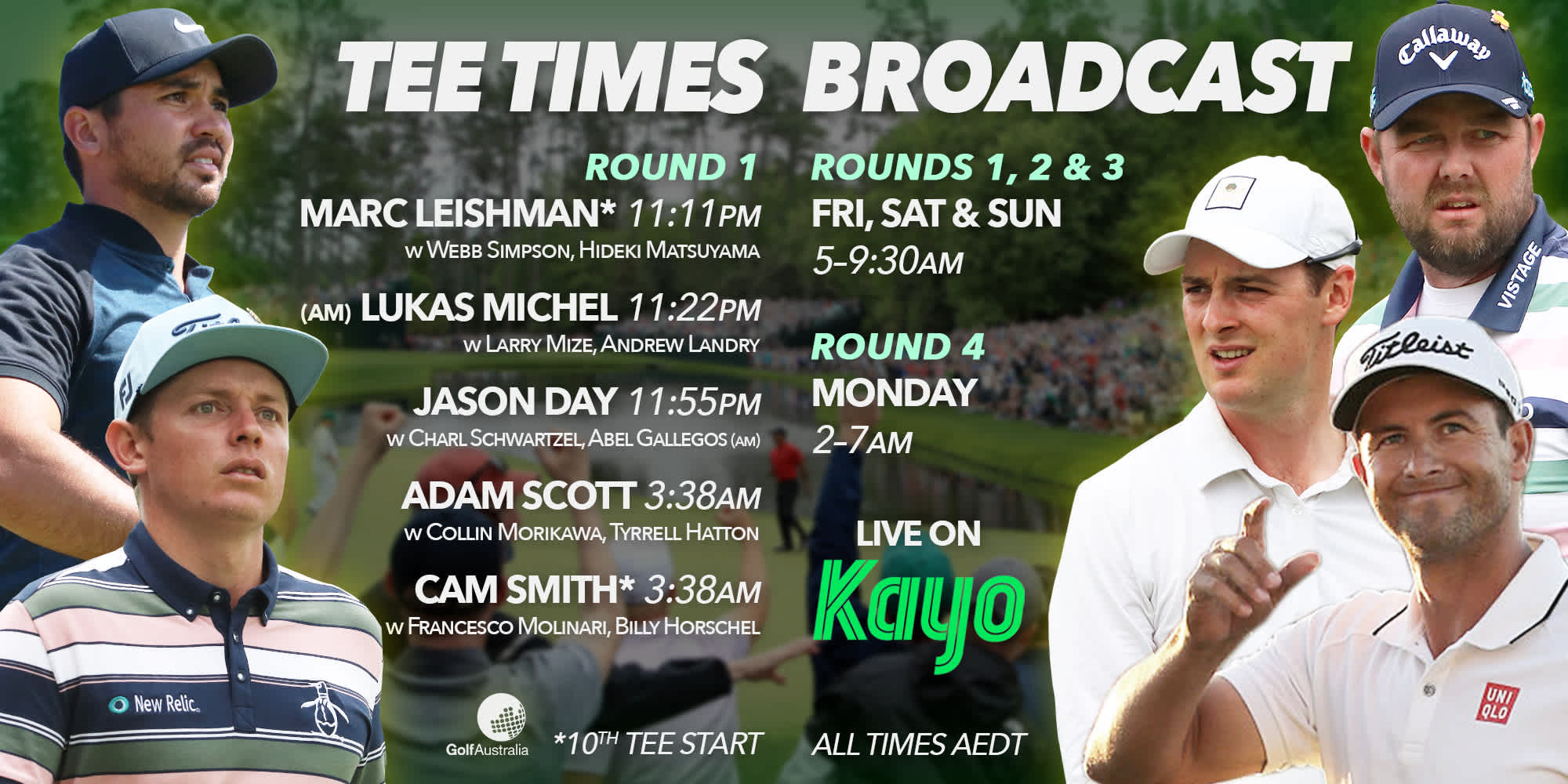 Masters tee times_image