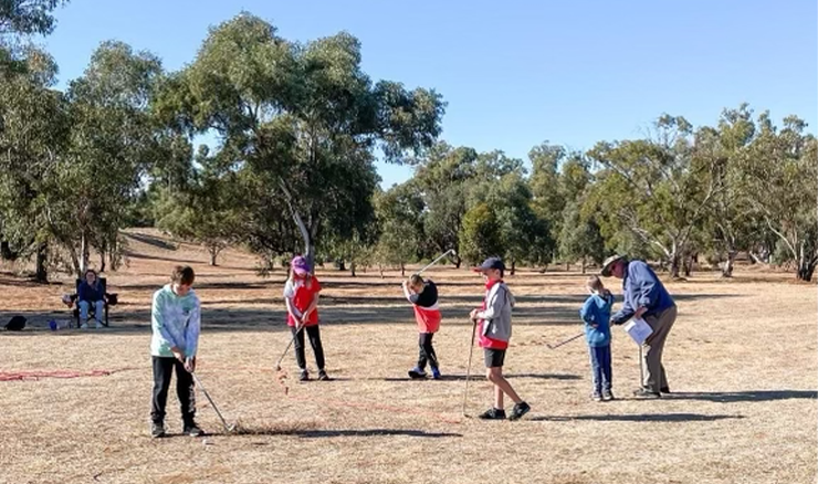 Juniors in action at Crystal Brook.