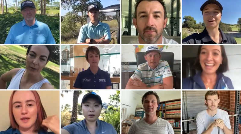 Well-known Australian golfers ask members to support their club