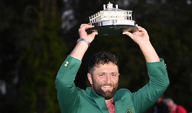 Jon Rahm Masters trophy image