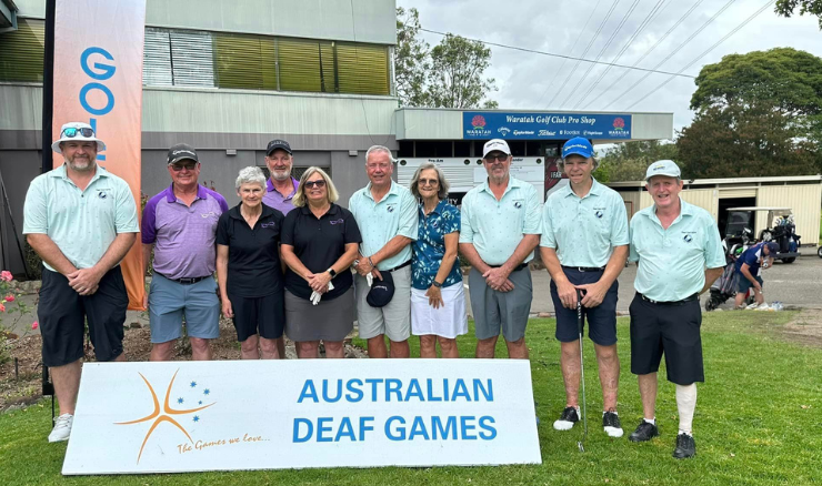 Golfers at the Australian Deaf Games