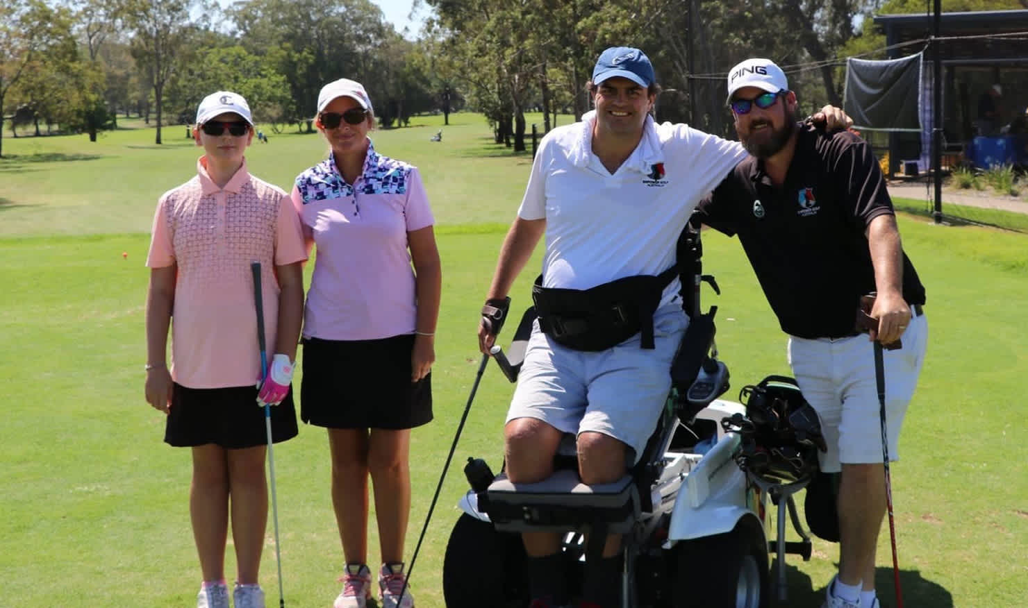 Queensland junior Natascha Tennent (left) will make her World Rankings for Golfers with Disability debut at Redcliffe.