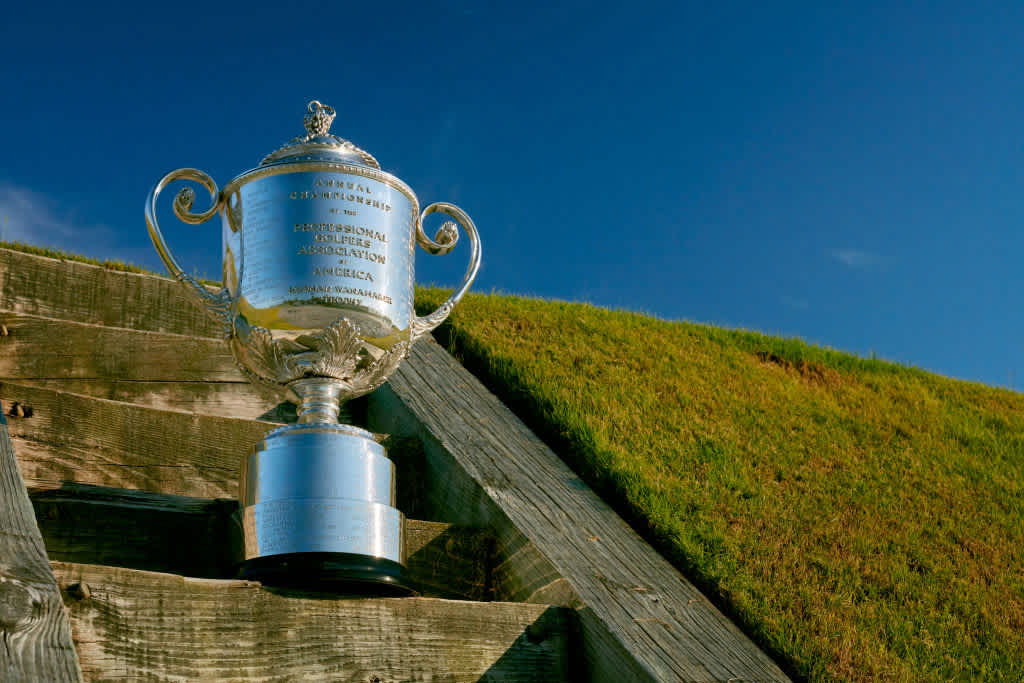 The PGA Championship's Wanamaker Trophy.