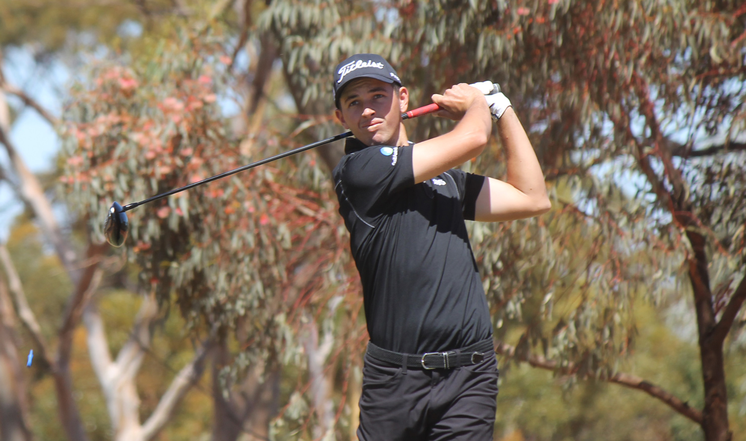 Hayden Hopewell played a stunning round in testing winds at Kalgoorlie 