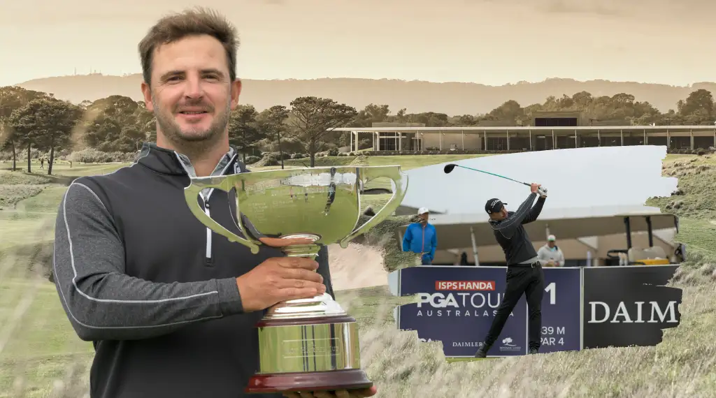 The Victorian PGA Championship trophy.