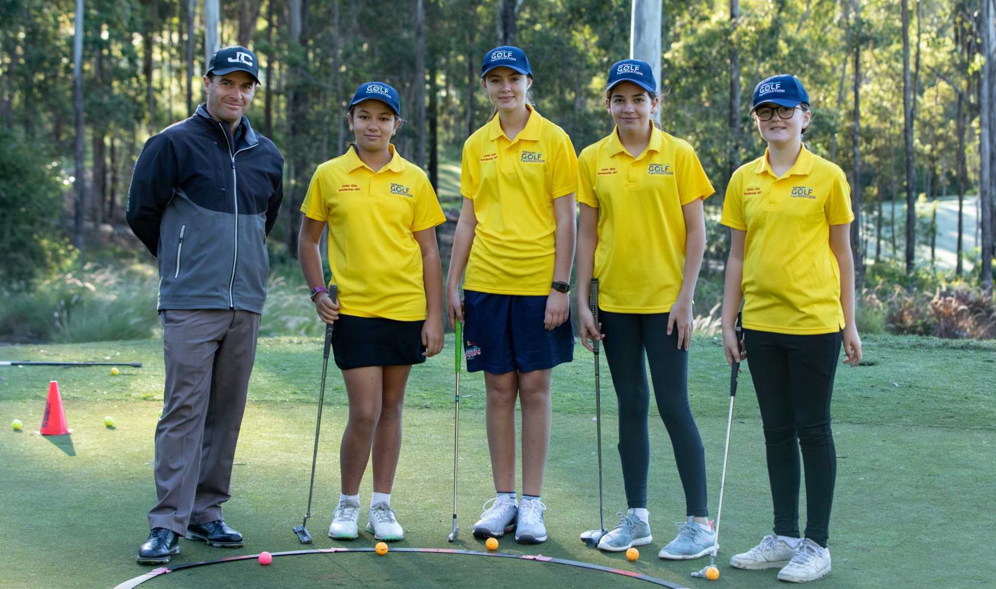 AGF scholarship participants at Brookwater Golf and Country Club