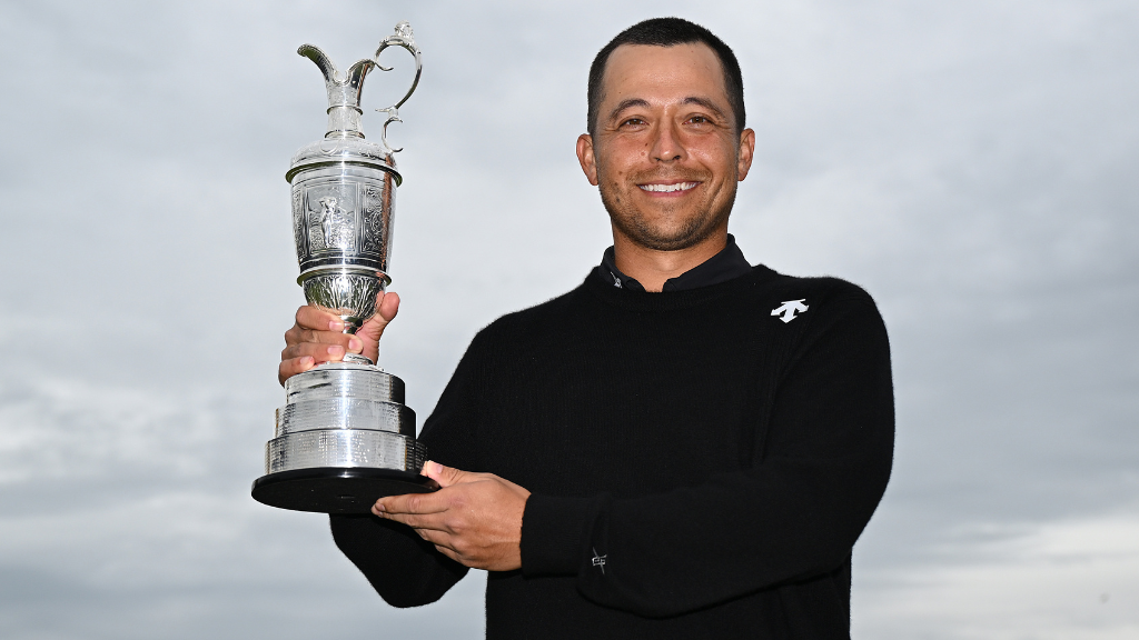 Xander Schauffele Claret Jug The Open