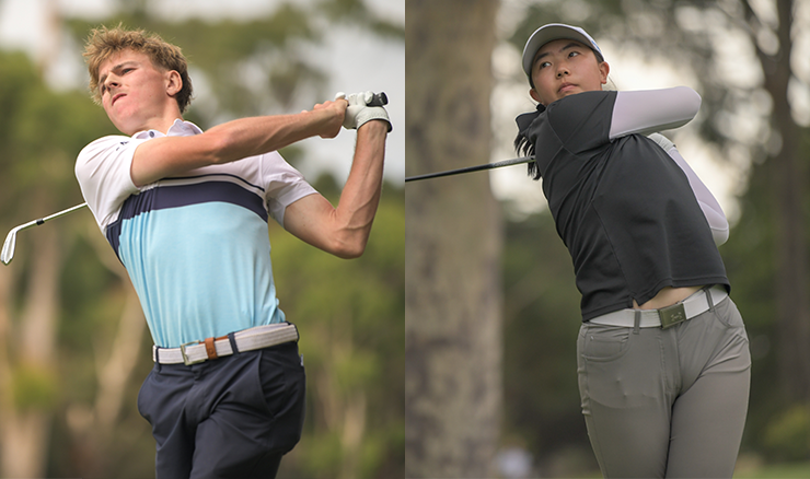 Jack Buchanan and Fiona Xu lead the Australian Amateur after the first round.