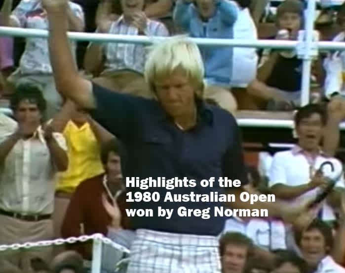 1980 Australian Open Golf won by Greg Norman | ABC TV | The Lakes Golf Club