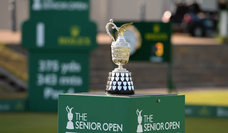 The Senior Open Championship trophy