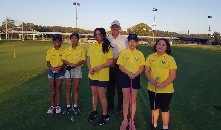 The Australian Junior Girls Golf Scholarship recipients at Meadowbrook are keen to take their golf a long way.