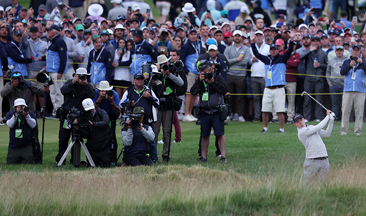 Matt Fitzpatrick's shot from the fairway bunker on the 72nd hole of the US Open will be recalled for years to come.