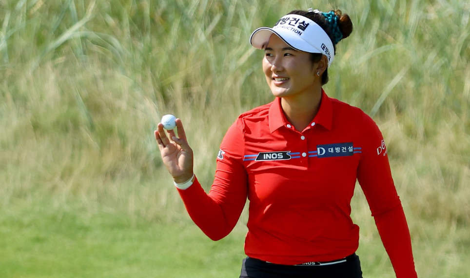 Su Oh during the opening round in Portland.