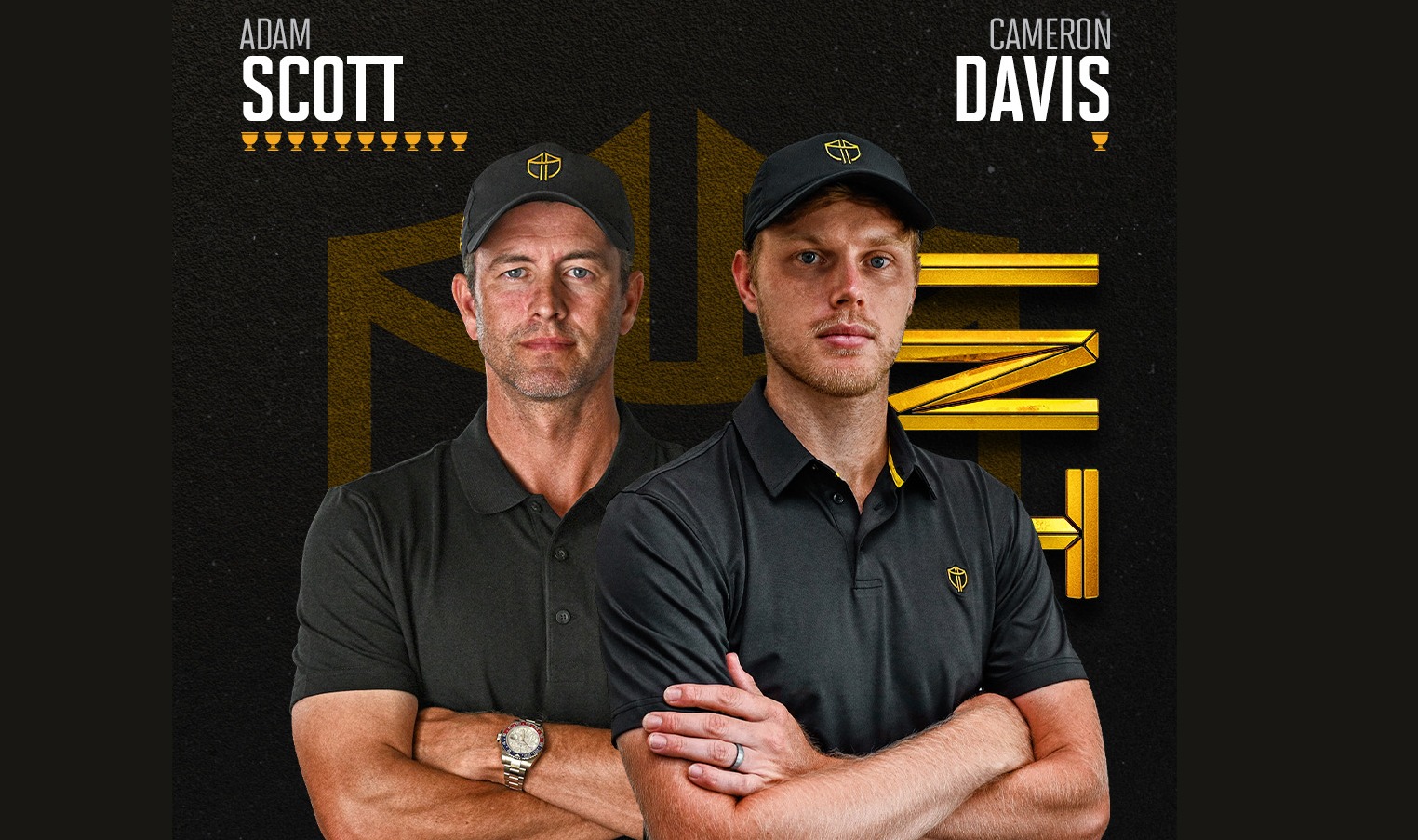 Adam Scott and Cameron Davis are in for the Presidents Cup.