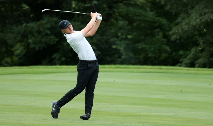 Cam Davis in the first round of the John Deere Classic.