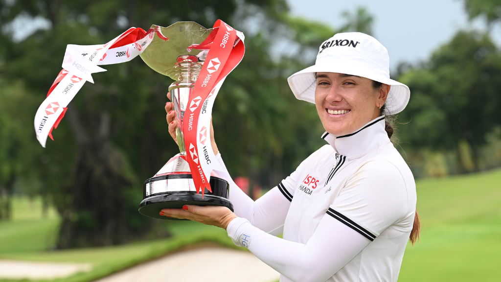 Hannah Green trophy HSBC Women's World Championship