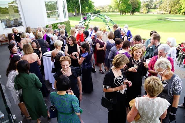 Riversdale women during the cocktail party for new members and their partners.