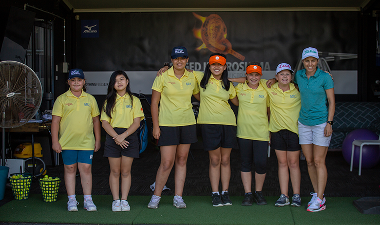 Girls at Mt Derrimut are lapping up the AGF scholarships. Photo: Belinda Edwards, Mt Derrimut GC.