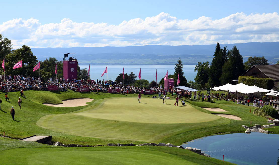 Evian Resort Golf Club 18th green