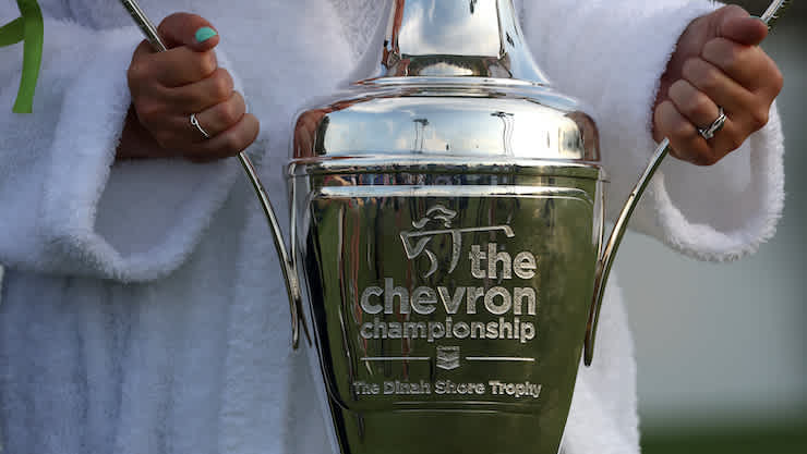 The Chevron Championship trophy.