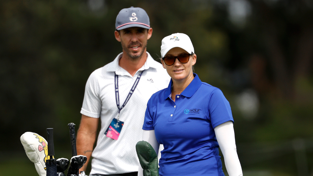 Sarah Jane Smith and husband Duane new Australian Golf House host family