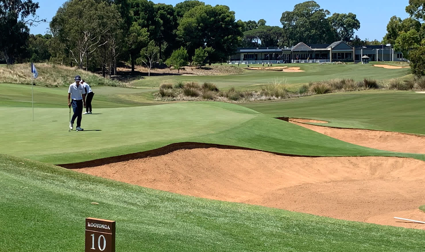 Not a blade of grass or grain of sand seems out of place at Kooyonga in today's practice round.