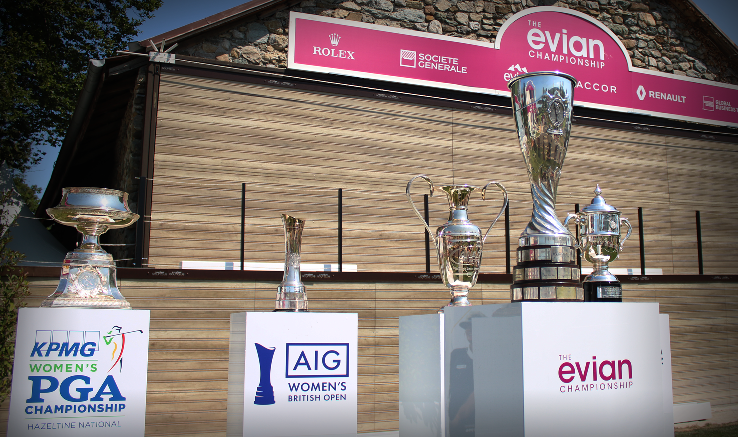 Evian Championship women's major trophies_image
