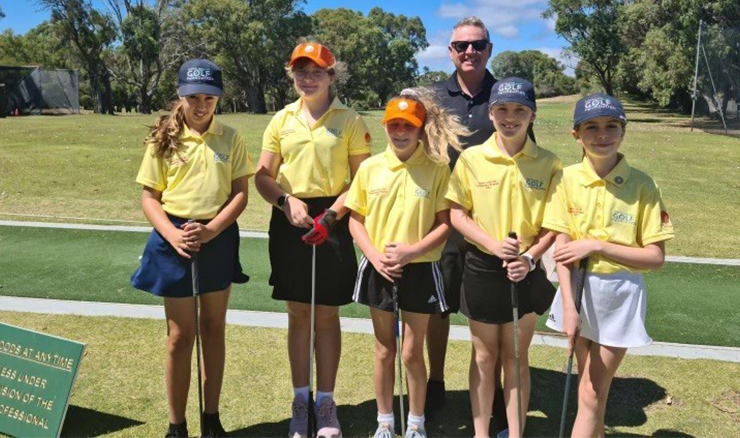 The Australian Golf Foundation Junior Girls Golf Scholarship recipients at Mandurah Country Club are progressing nicely.