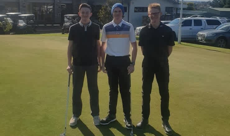 Brothers Tom, Joe and Jack Mackenzie made golfing history at Medway on Saturday.