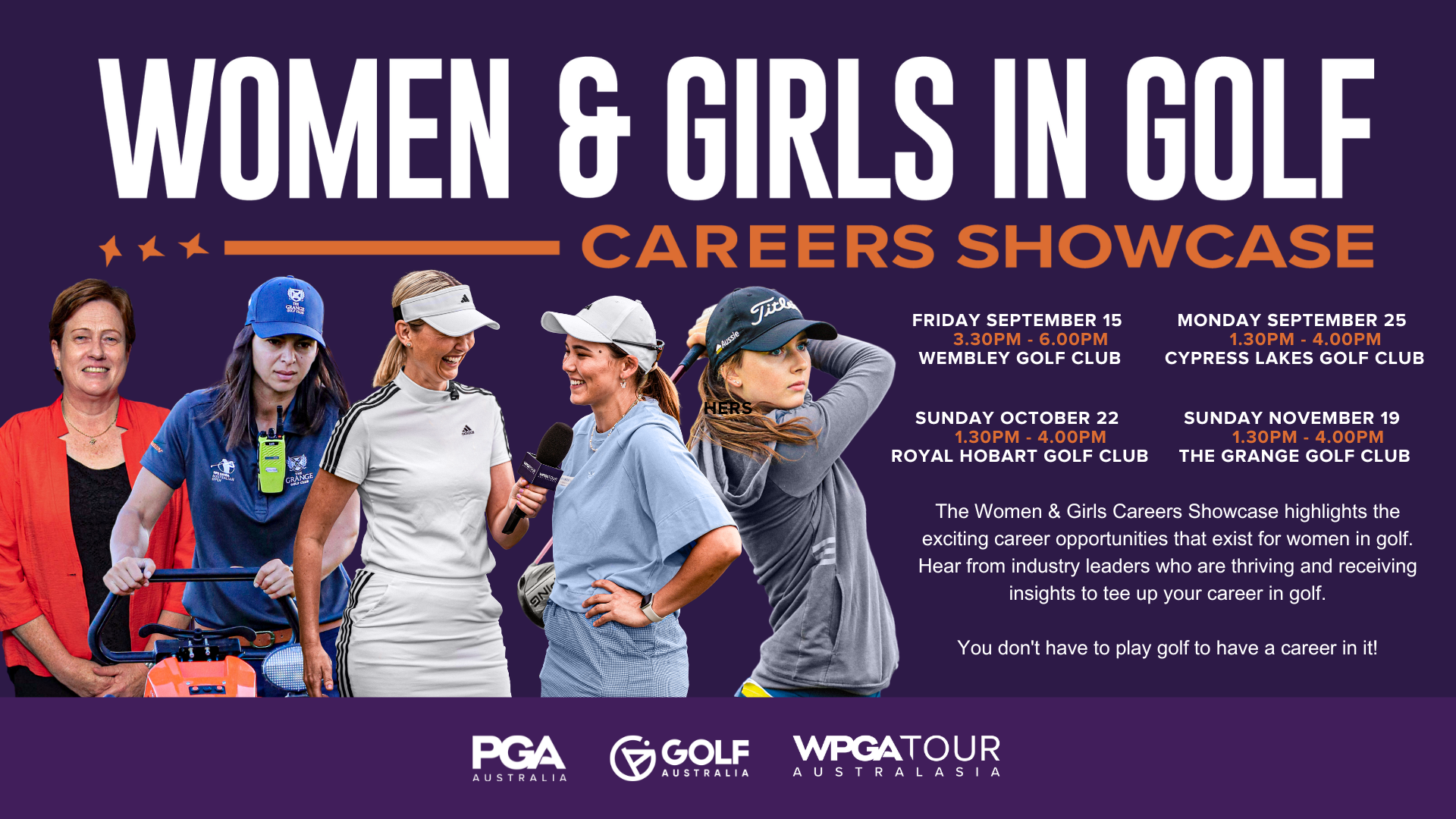 Women and Girls in Golf Career Showcases