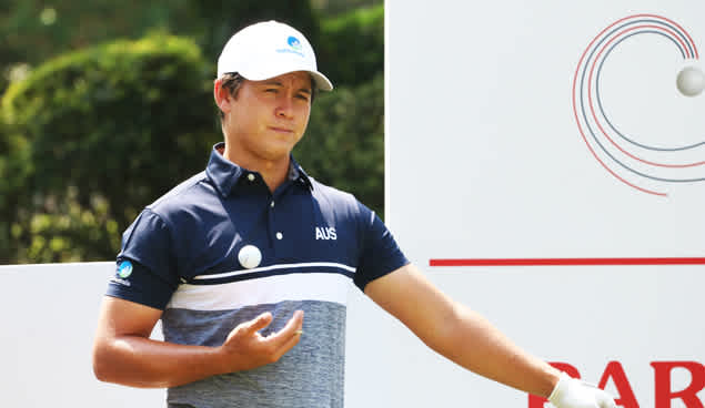 Karl Vilips at the 2019 Asia-Pacific Amateur Championship. (Photo Golf Australia/Justin Falconer)