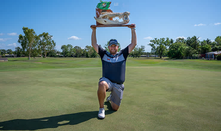 Aaron Pike NT PGA trophy image