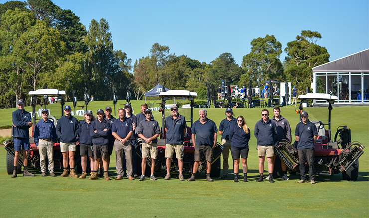 Rosebud Country Club's course management team at this year's TPS Victoria.