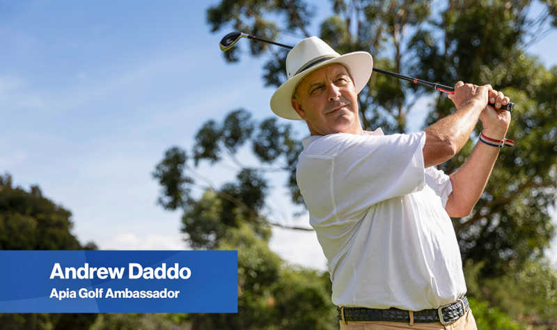 Andrew Daddo - Apia Golf Ambassador 